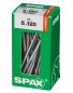 Preview: SPAX Universalschraube, 5 x 120 mm, 25 Stück, Teilgewinde, Senkkopf, T-STAR plus T20, 4CUT, WIROX, 4191010501207